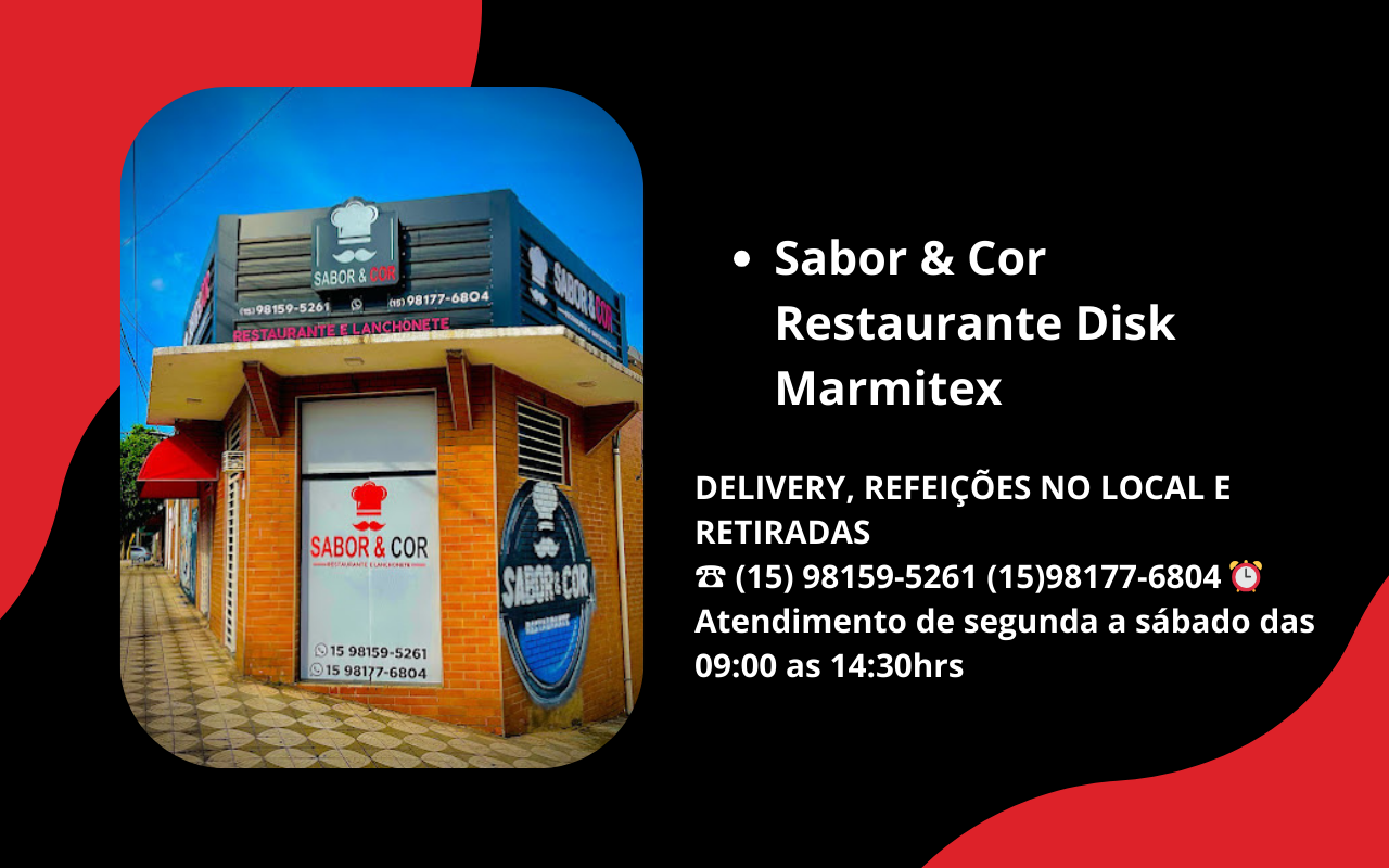 Sabor & Cor Restaurante Disk Marmitex